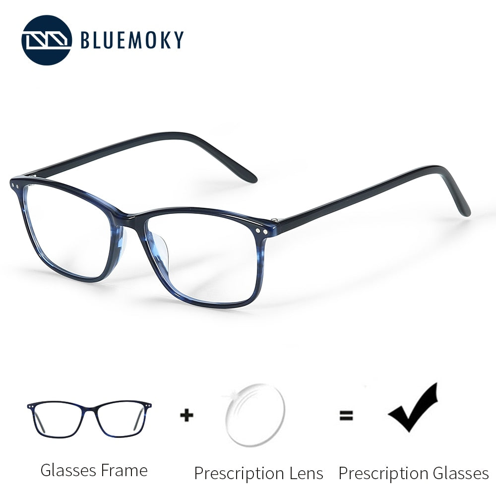 Semi Oval Fashion Eyeglasses Anti Blue Ray
