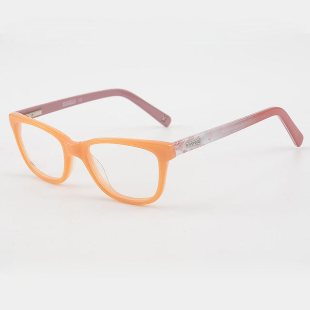 Girls Pink Acetate Eyewear Glasses Frame