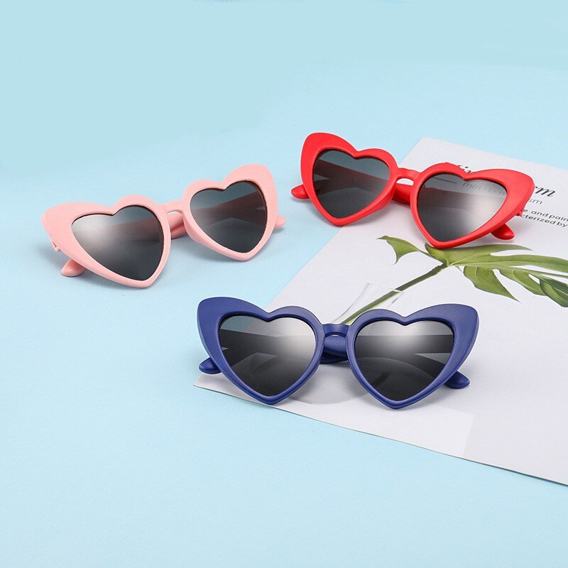 Polarized Kids Heart Retro Sunglasses