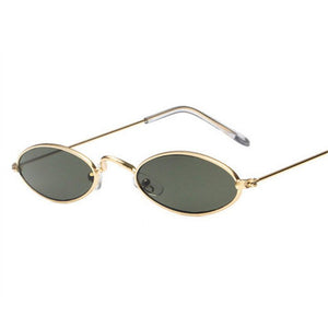 New Oval Men Sunglasses Retro Metal  UV400