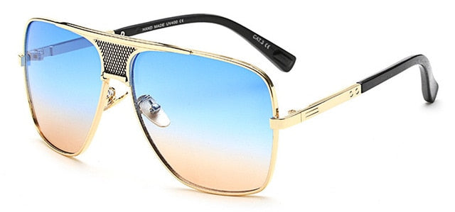 Vintage Men Square Sunglasses UV400