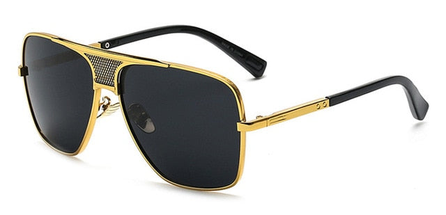 Vintage Men Square Sunglasses UV400