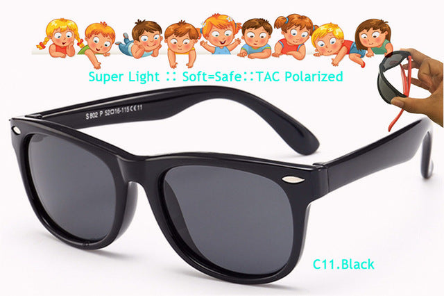 Polarized Kids Boys Sunglasses Silicone