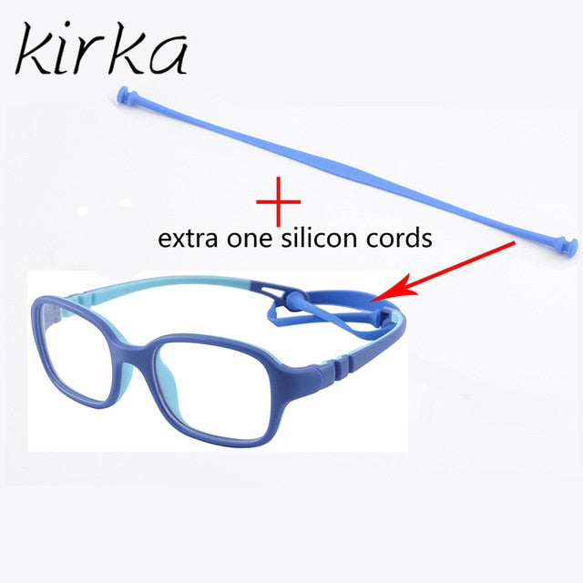 Flexible Eyeglasses Unbreakable Safe Light Frame