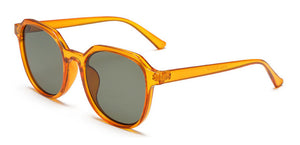 Round Sunglasses Brand Designer Retro Orange